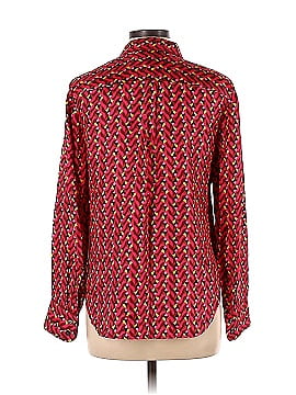 J.Crew Collection Long Sleeve Silk Top (view 2)