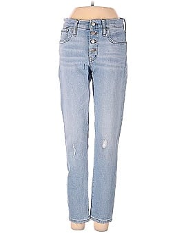 Madewell 9" Mid-Rise Skinny Crop Jeans in Asbury Wash: Button-Front Edition (view 1)