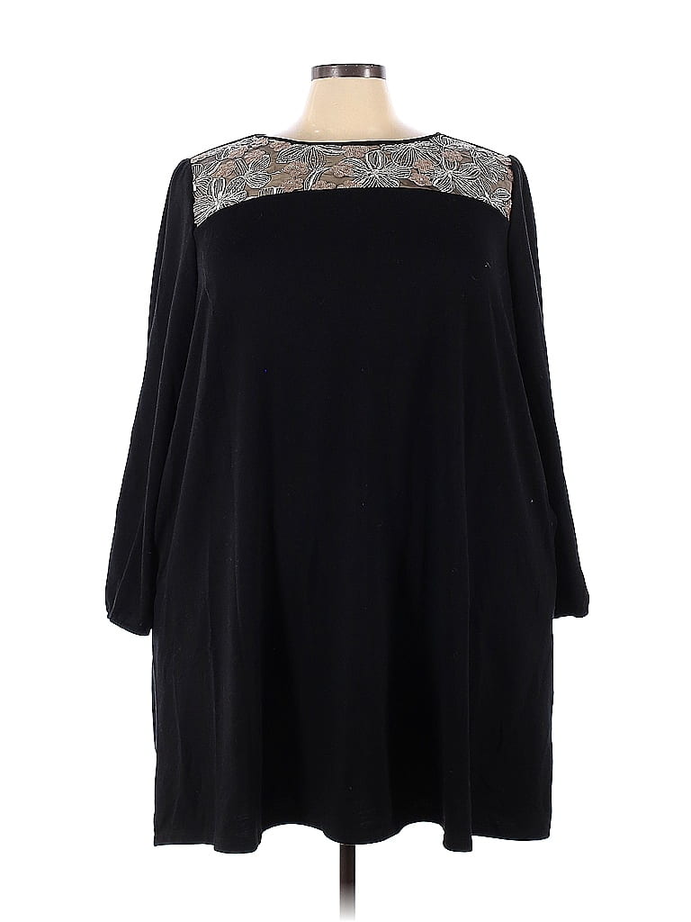 Robe Lane Bryant Taille Plus 14W Noir à Bretelles Ajustables - Neuf Avec étiquettes (ceinture Manquante)