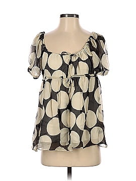 Diane von Furstenberg Short Sleeve Silk Top (view 1)