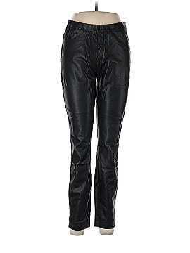 Pure Navy Faux Leather Pants (view 1)