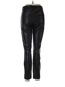Pure Navy Faux Leather Pants (view 2)