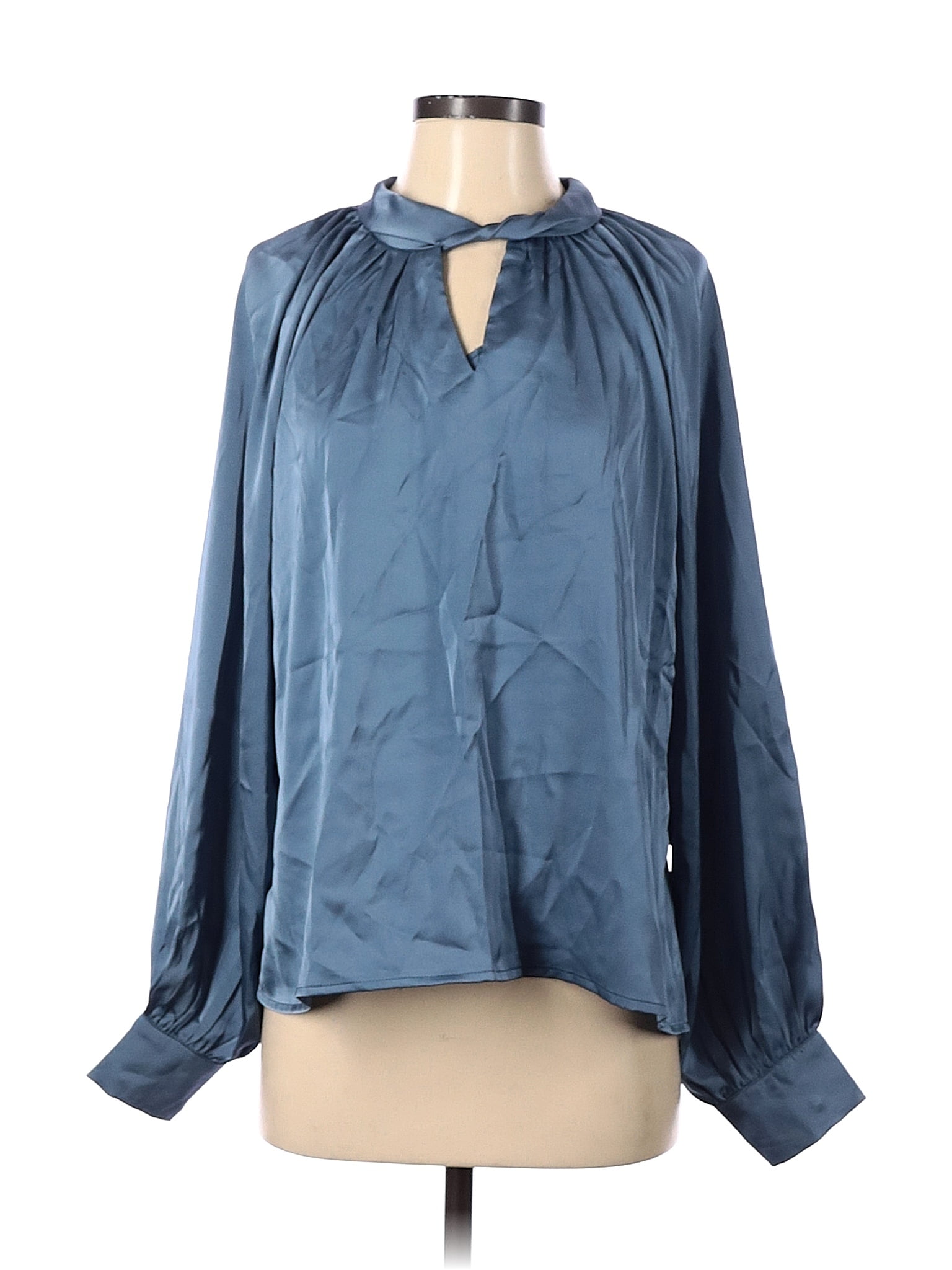 Strut & Bolt 100% Polyester Blue Long Sleeve Blouse Size S - 76% off ...