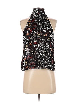 Intermix Sleeveless Silk Top (view 1)