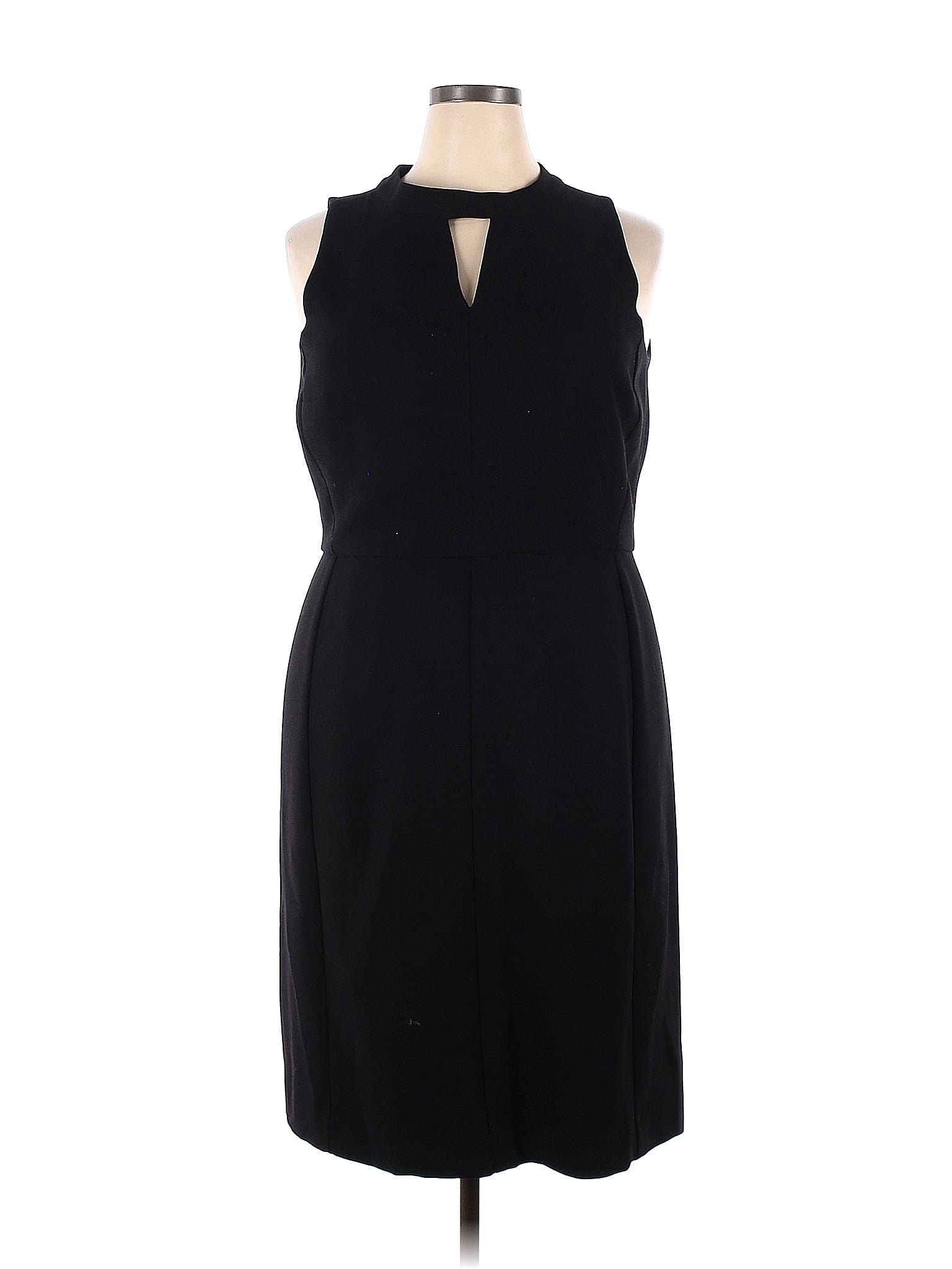 Ann Taylor LOFT Solid Black Casual Dress Size 18 (Plus) - 61% off | thredUP