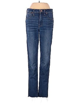 Madewell 9" Mid-Rise Skinny Jeans in Paloma Wash: Raw-Hem Edition (view 1)