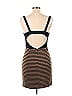 Lush Stripes Brown Black Casual Dress Size L - photo 2