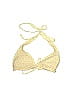 Old Navy 100% Polyester Tweed Gold Tan Swimsuit Top Size 1 - photo 1