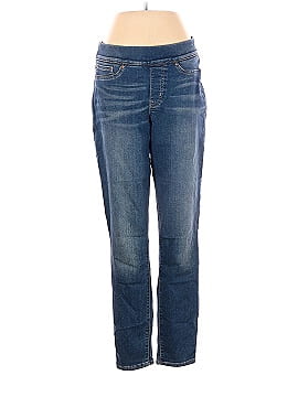 Versace 19.69 Abbigliamento Sportivo Jeans - Mid/Reg Rise Straight Leg Boyfriend: Gray Bottoms - Women's Size 27 - Dark Wash, thredUP