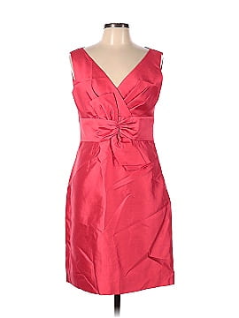 Kate Spade NY Pink Sleeveless Cocktail Party Dress Black Back Bow Size-4