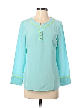 Sail to Sable Long Sleeve Silk Top (view 1)