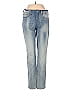 Express Tortoise Hearts Ombre Blue Jeans Size 2 - photo 1