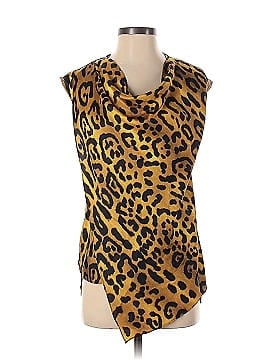 Adam Lippes Collective Leopard Cowl Neck Top (view 1)