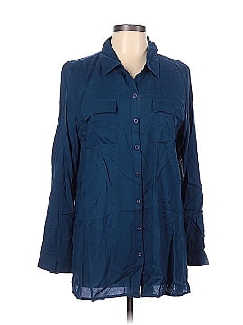 New Directions Long Sleeve Button-Down Shirt (view 1)