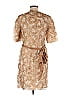 Escada 100% Silk Paisley Brocade Tan Casual Dress Size 38 (EU) - photo 2
