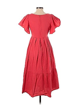Marissa Webb Collective Red V-Neck Midi Dress (view 2)