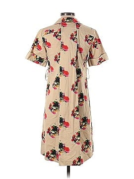 Adam Lippes Collective Tan Printed Cotton Shirtdress (view 2)