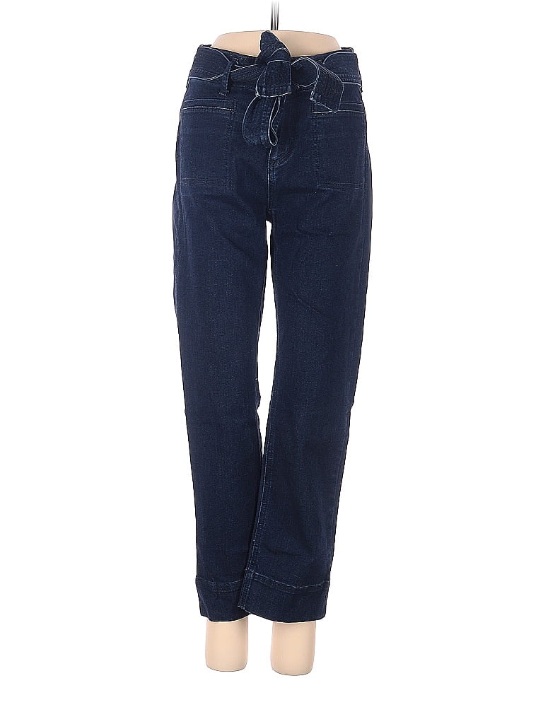Ann Taylor LOFT Solid Blue Jeans Size 00 (Petite) - 76% off | thredUP