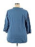Lane Bryant 100% Cotton Blue Long Sleeve Top Size 18 - 20 Plus (Plus) - photo 2