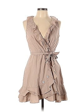 Marissa Webb Collective Khaki Ruffle Wrap Dress (view 1)