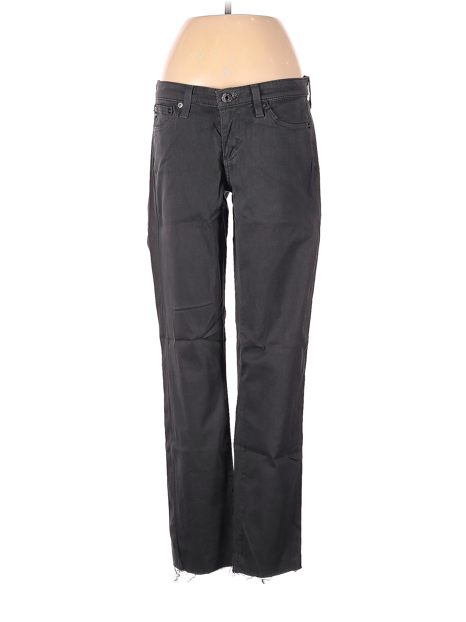ADRIANO GOLDSCHMIED Mens Brown Straight Leg, Slim Fit Cotton Blend Jeans main image 1
