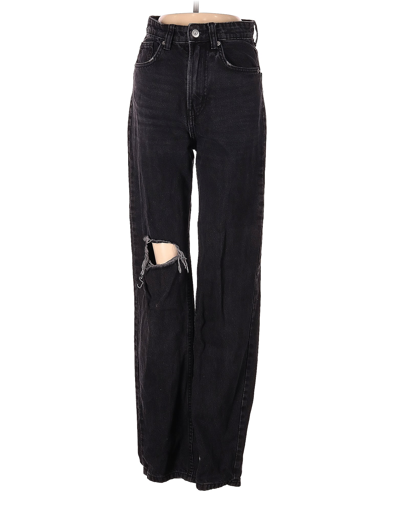 &Denim by H&M Solid Black Jeans Size 0 56 off thredUP