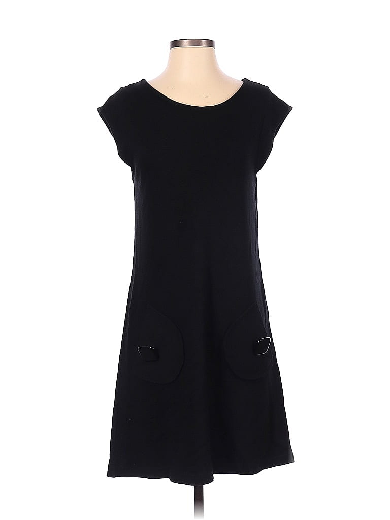Tibi Solid Black Casual Dress Size S - photo 1