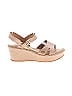 Born Handcrafted Footwear Solid Tan Wedges Size 10 - photo 1