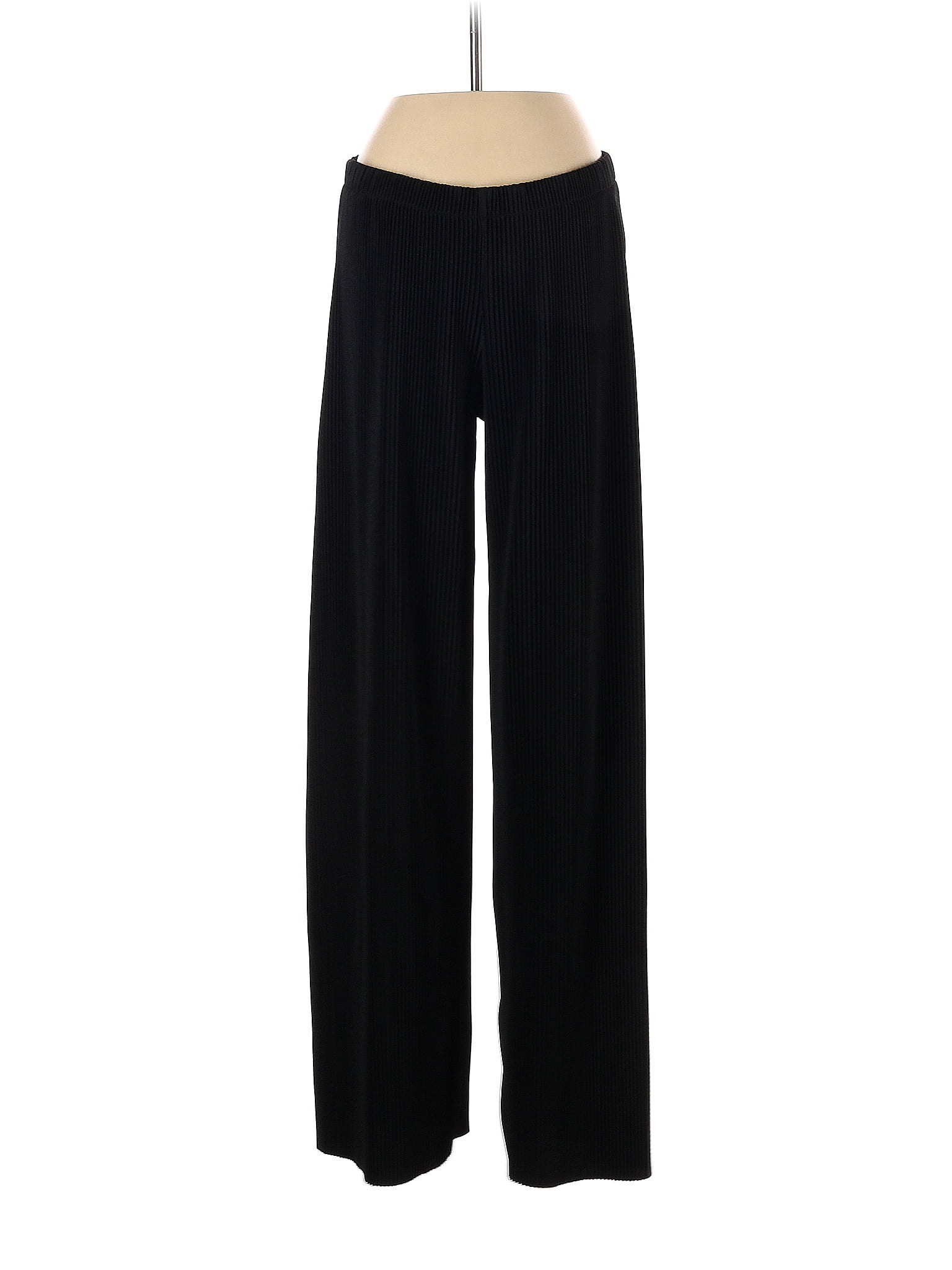 Just Female 100% Polyester Solid Black Casual Pants Size S - 80% off ...