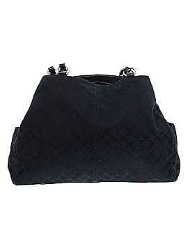Coach Small Black and Grey Monogram Bag Handbag Mini - Gem