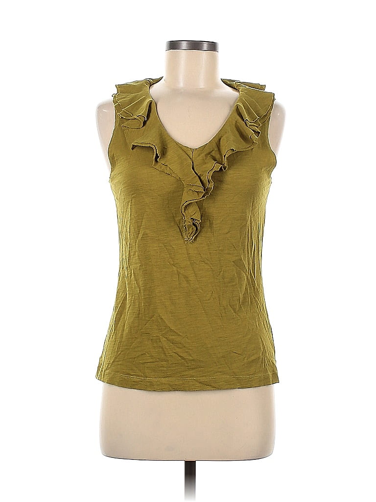 Sahalie 100% Cotton Green Sleeveless Top Size M - 44% off | thredUP