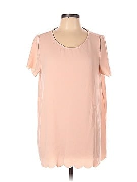 Pink Blush Short Sleeve Blouse (view 1)