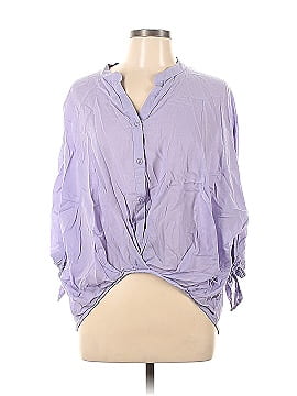 KLD Signature 3/4 Sleeve Button-Down Shirt (view 1)