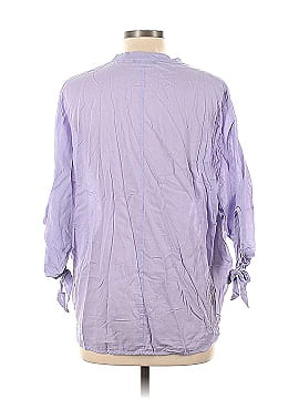 KLD Signature 3/4 Sleeve Button-Down Shirt (view 2)
