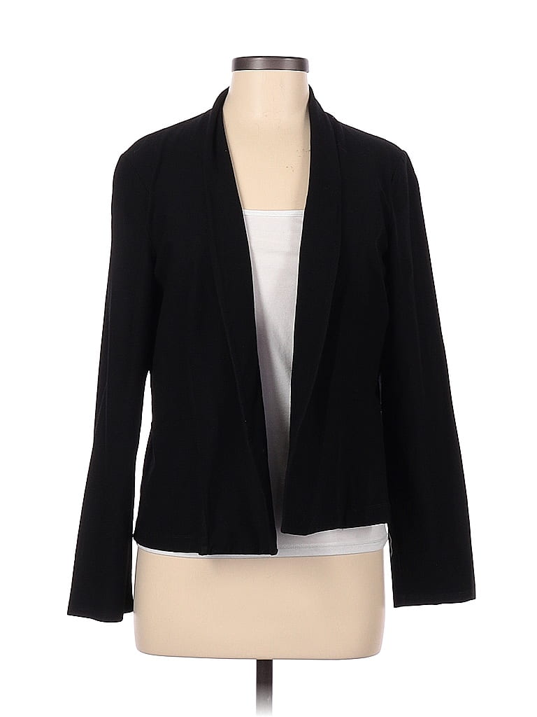 Eileen Fisher Solid Black Jacket Size M - 74% off | ThredUp