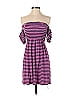 Blu Heaven Stripes Purple Casual Dress Size S - photo 1