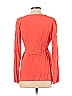 A Pea in the Pod Orange Red Long Sleeve Blouse Size S (Maternity) - photo 2