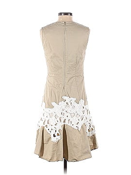 Derek Lam Collective Khaki Lace V-Neck Dress (view 2)