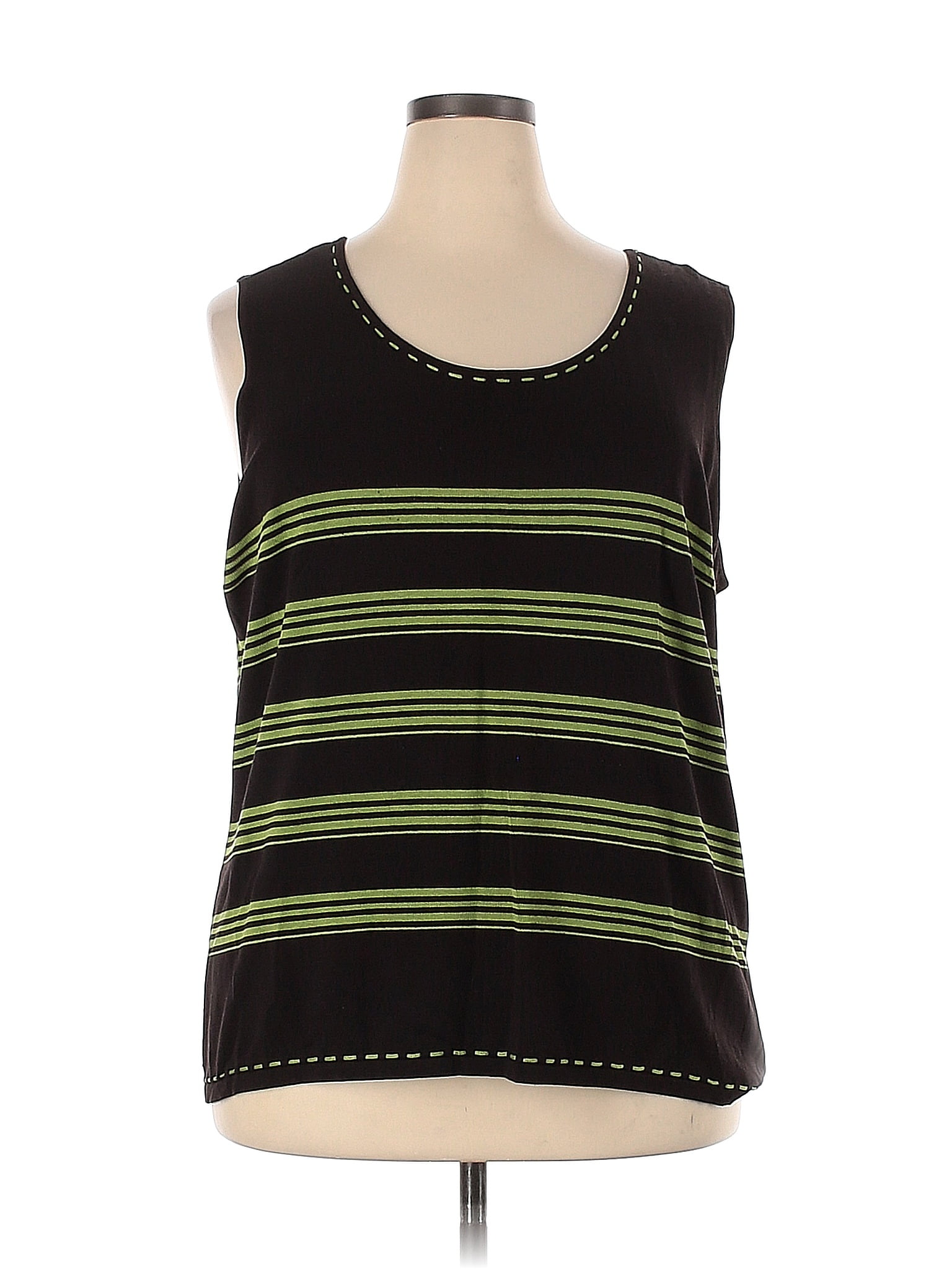 Tahari by ASL Color Block Stripes Black Silk Pullover Sweater Size 22 ...