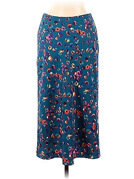 Jason Wu Collective Blue Leopard Midi Skirt (view 2)