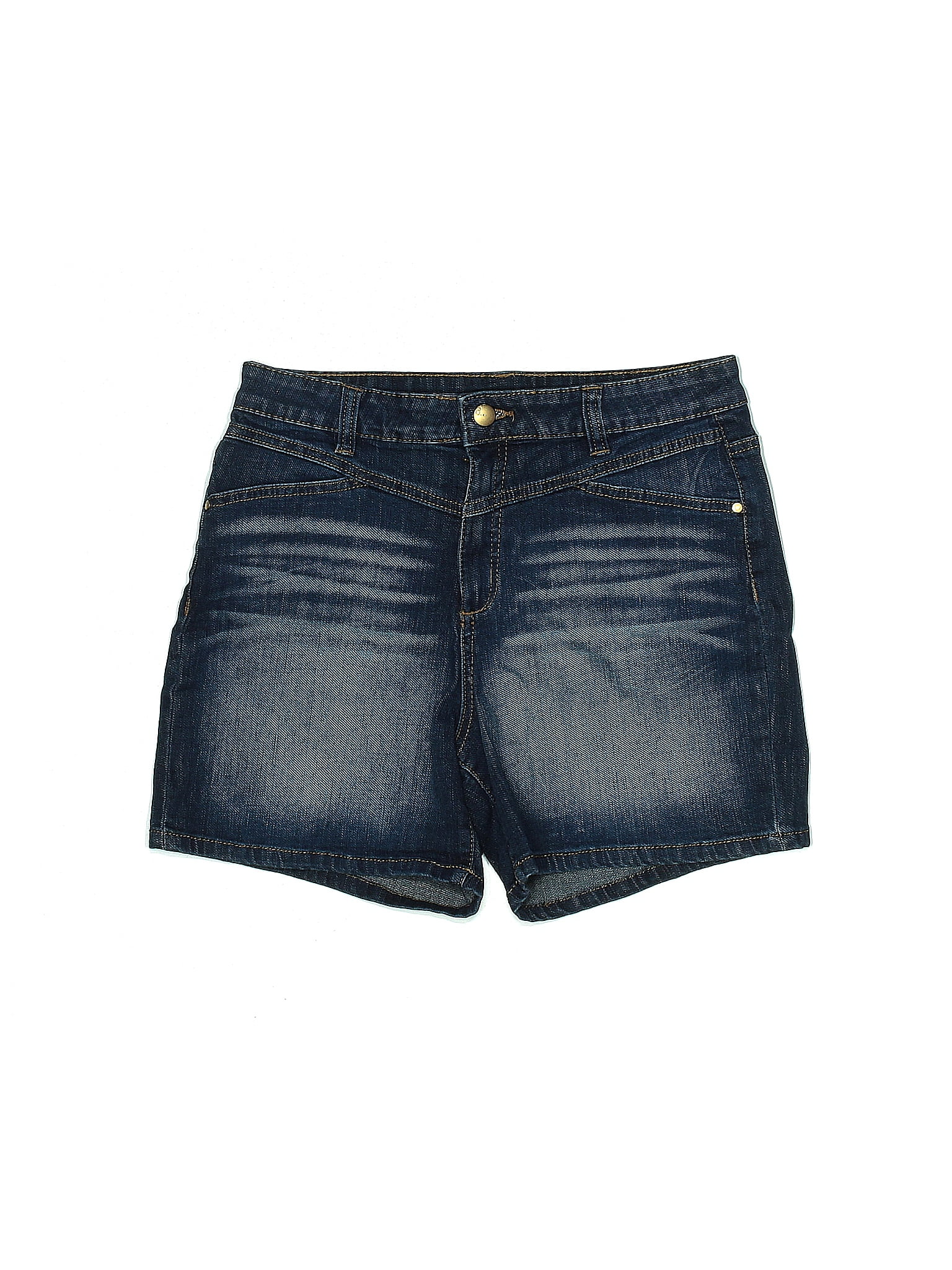 D.Jeans Solid Blue Denim Shorts Size 6 36 off thredUP