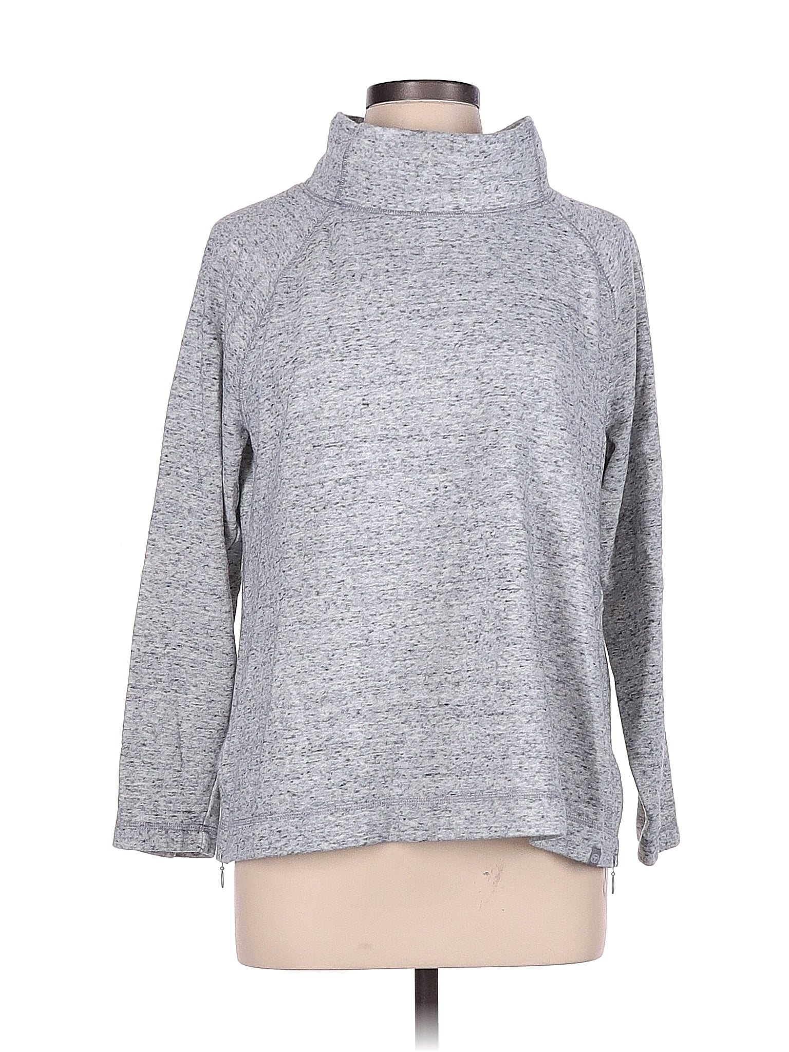 T by Talbots Color Block Gray Turtleneck Sweater Size L - 69% off | thredUP