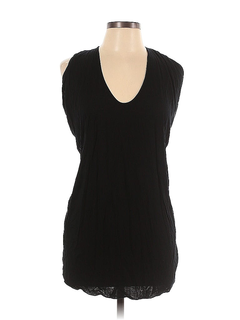 Young Fabulous & Broke 100% Modal Solid Black Sleeveless Top Size L - photo 1