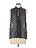 Collective Concepts 100% Polyester Black Sleeveless Blouse Size M - photo 1