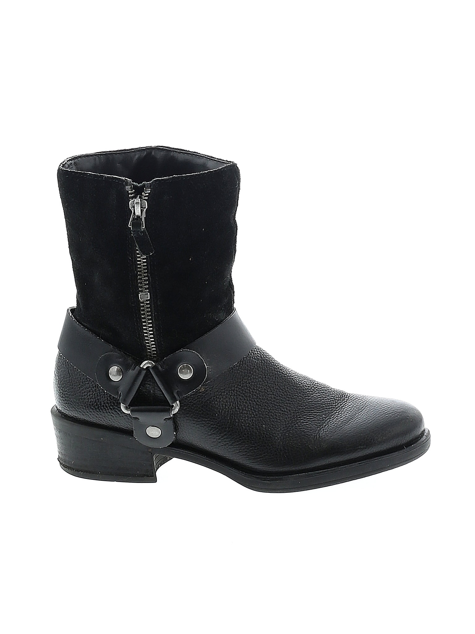 Franco Sarto Solid Black Boots Size 6 - 52% off | thredUP