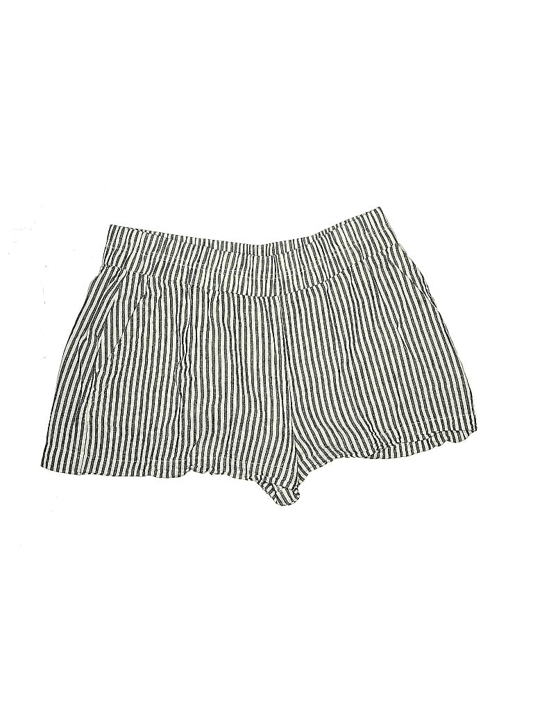A New Day Chevron-herringbone Stripes Green Black Shorts Size L - photo 1