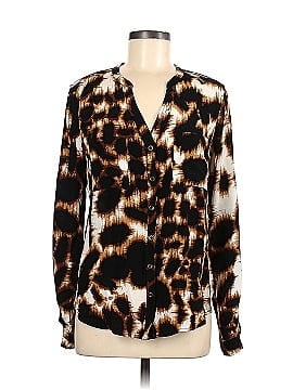 Twelfth Street by Cynthia Vincent for COOP Barneys New York Long Sleeve Silk Top (view 1)