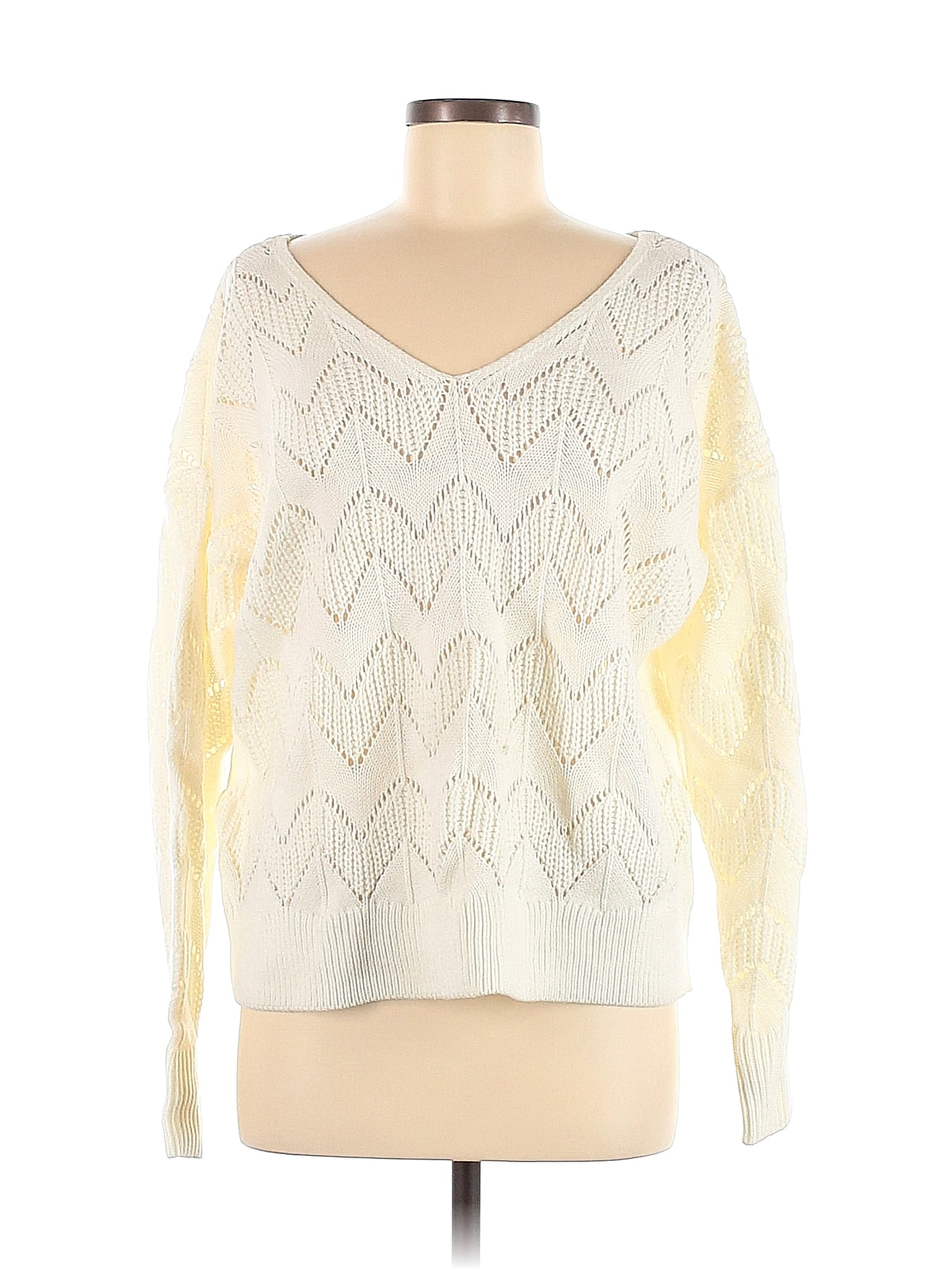 Andree by UNIT 100% Acrylic Ivory Pullover Sweater Size M - 90% off ...