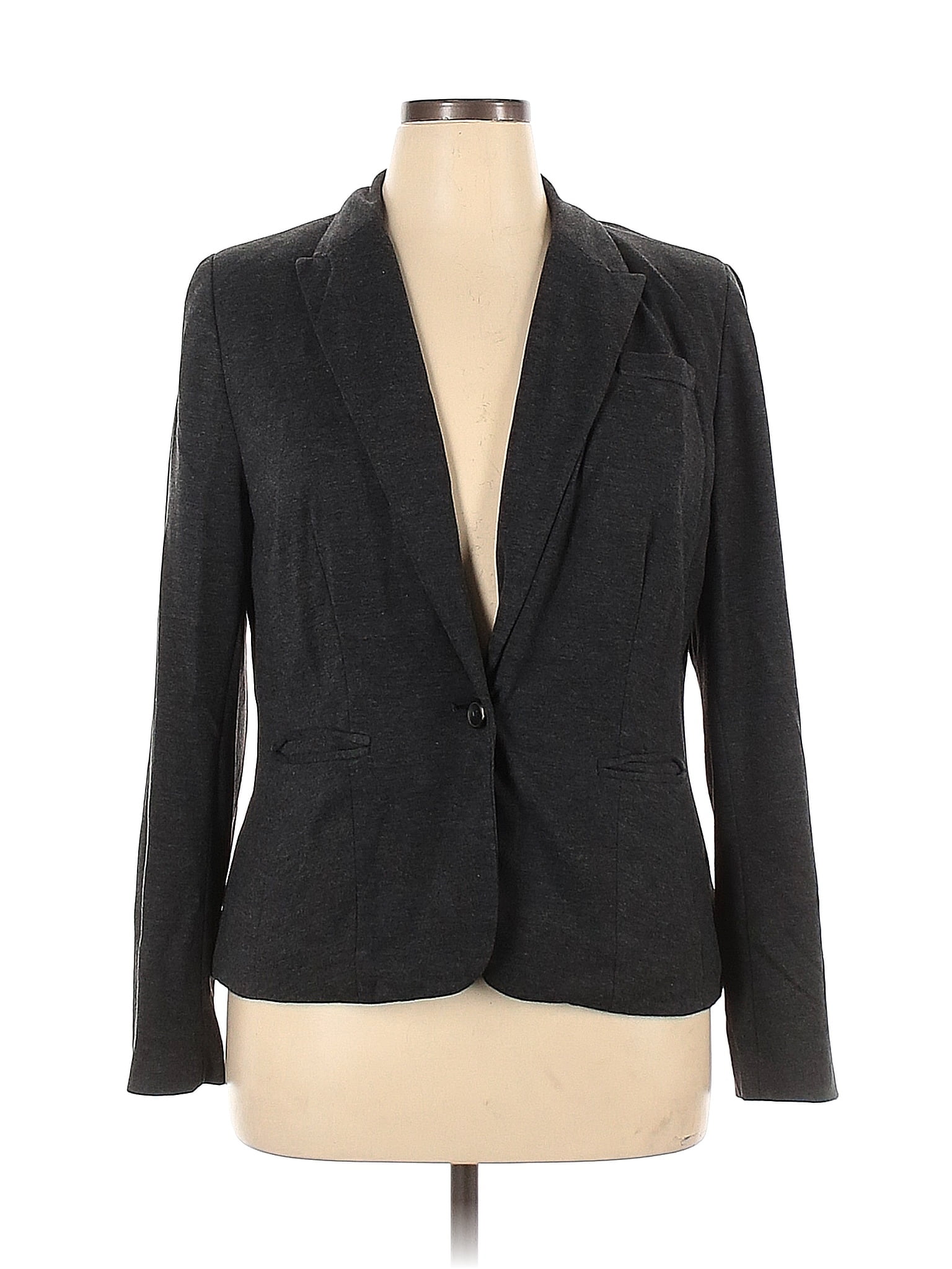 JCPenney Solid Gray Blazer Size XL - 50% off | thredUP