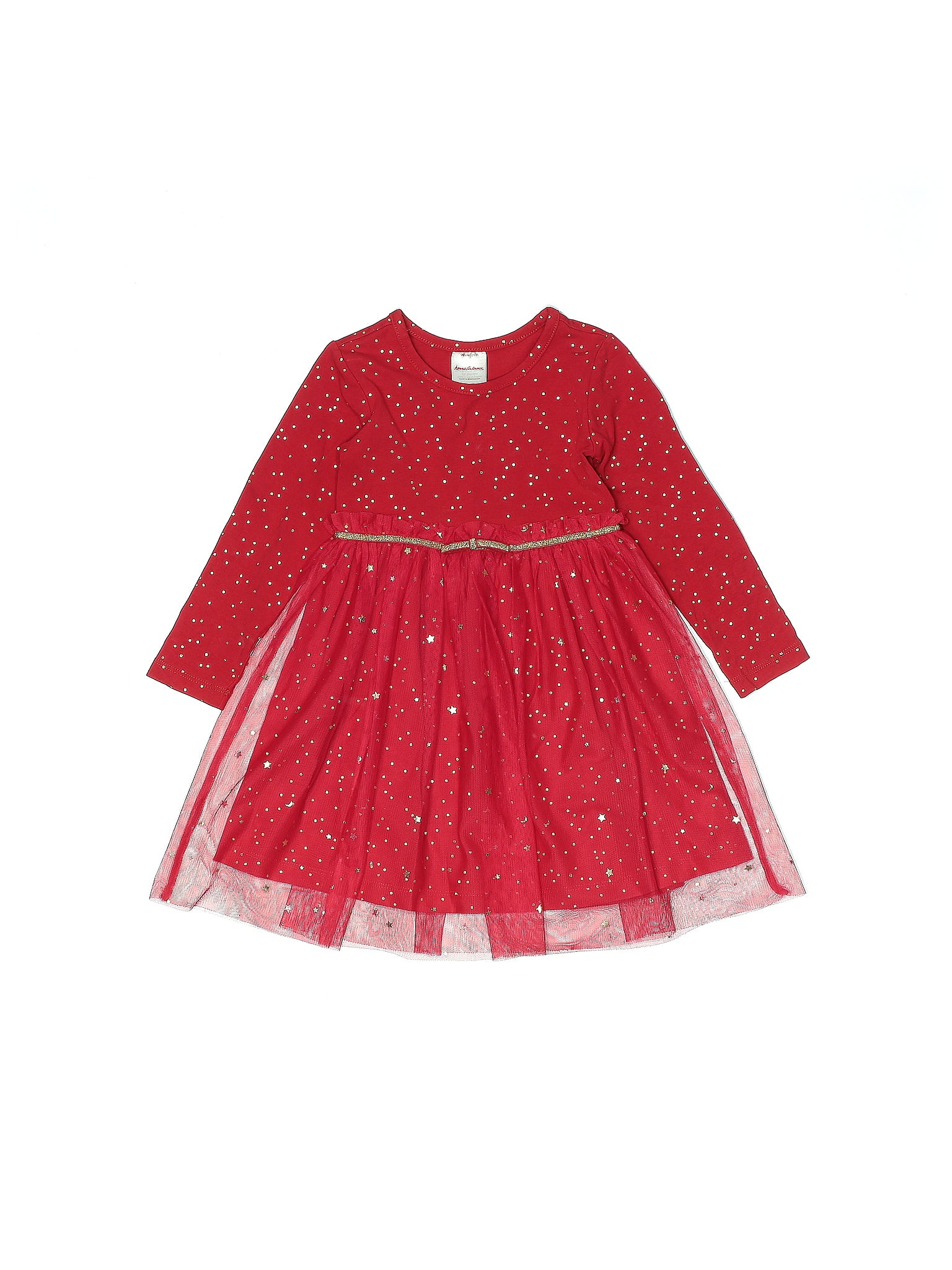 Hanna Andersson 100 Recycled Polyester Red Dress Size 2T 41 off